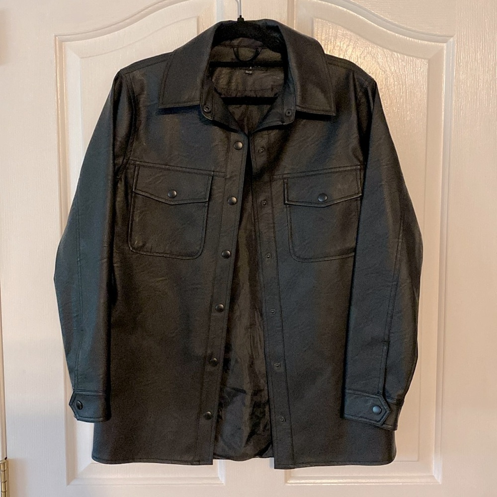 Eclipse Leather Shacket